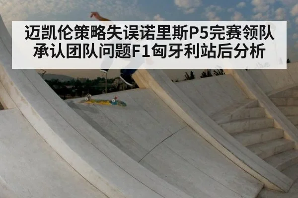 迈凯伦策略失误诺里斯P5完赛领队承认团队问题F1匈牙利站后分析